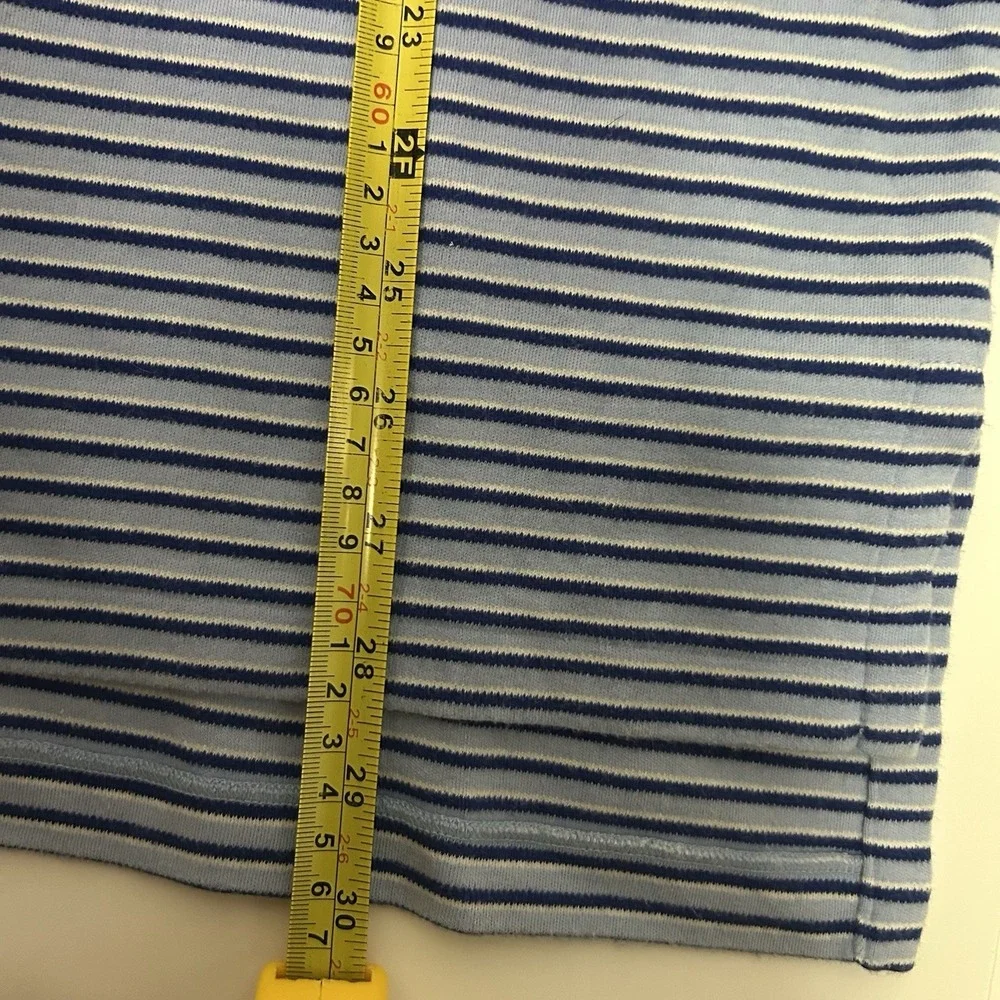 Polo Ralph Lauren Polo Shirt Men's‎ XL Blue Striped Short Sleeve Yellow Pony